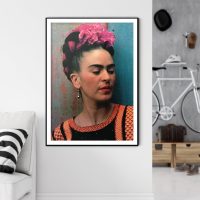 Wall Art - Frida Kahlo With Flower - Canvas Prints-Poster Prints - Image 2