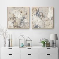Wall Art - Impasto Gesture (2 sets)- Canvas Prints-Poster Prints