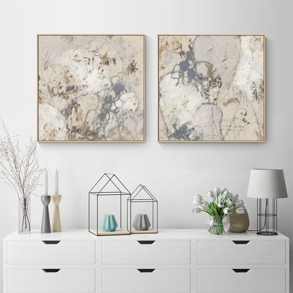 Wall Art - Impasto Gesture (2 sets)- Canvas Prints-Poster Prints