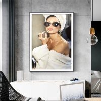 Wall Art - Kate Moss with Sunglasses - Canvas Prints-Poster Prints