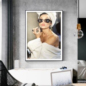 Wall Art - Kate Moss with Sunglasses - Canvas Prints-Poster Prints