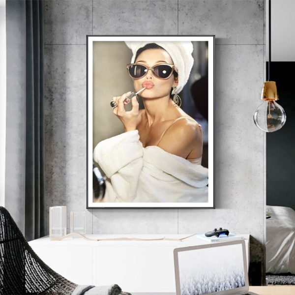Wall Art - Kate Moss with Sunglasses - Canvas Prints-Poster Prints