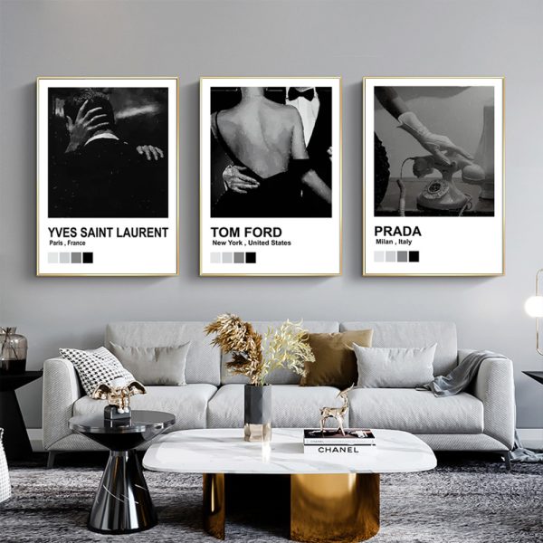 Wall Art - Luxury Fashion (3 sets) - Canvas Prints-Poster Prints - Image 3