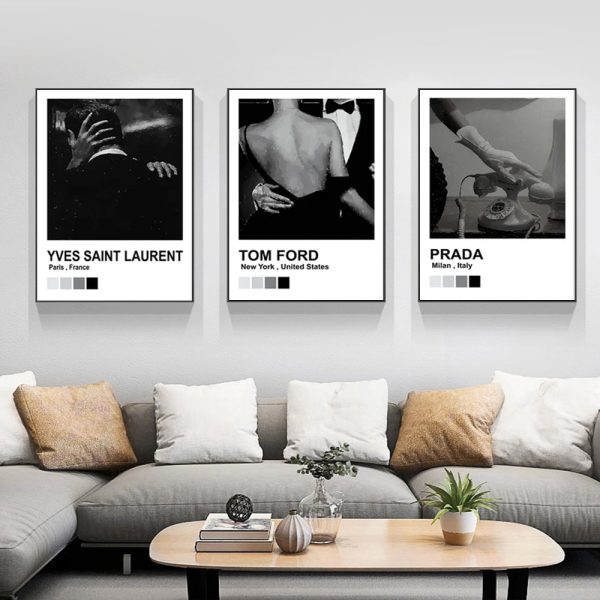 Wall Art - Luxury Fashion (3 sets) - Canvas Prints-Poster Prints - Image 2