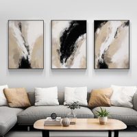 Wall Art - Modern Neutral Abstract (3 sets) - Canvas Prints-Poster Prints - Image 2
