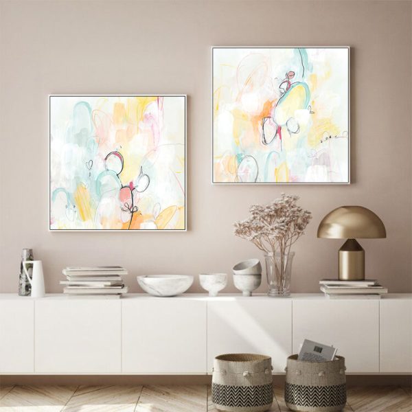 Wall Art - Quarter Note (2 sets)- Canvas Prints-Poster Prints