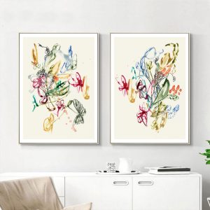 Wall art - Scribble Arrangement (2 sets)- Canvas Prints- Poster Prints
