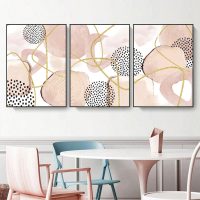 Wall Art - Watercolour Shapes (3 sets) - Canvas Prints-Poster Prints - Image 3