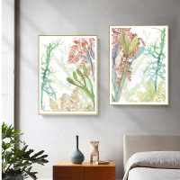 Wall art - Woven Sea Plants (2 sets)- Canvas Prints- Poster Prints