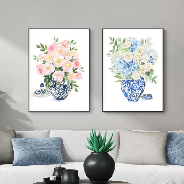 Wall art - Ginger Jars (2 sets)- Canvas Prints- Poster Prints - Image 2