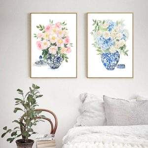 Wall art - Ginger Jars (2 sets)- Canvas Prints- Poster Prints