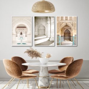 Wall Art - Hassan Mosque (3 sets) - Canvas Prints-Poster Prints