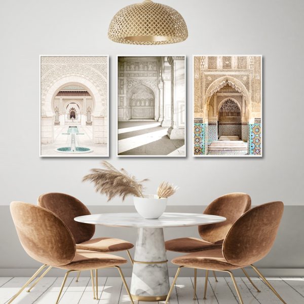 Wall Art - Hassan Mosque (3 sets) - Canvas Prints-Poster Prints