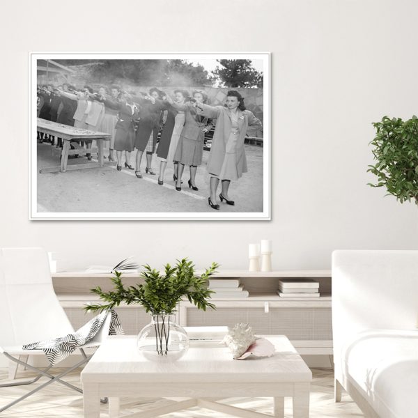 Wall Art - Women Training to be LAPD Officers - Canvas Prints-Poster Prints