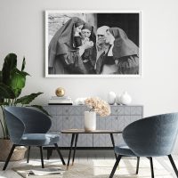 Wall Art - Smoking Nuns - Canvas Prints-Poster Prints - Image 2