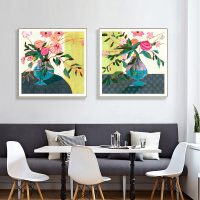 Wall Art - Fanciful Flowers (2 sets)- Canvas Prints-Poster Prints