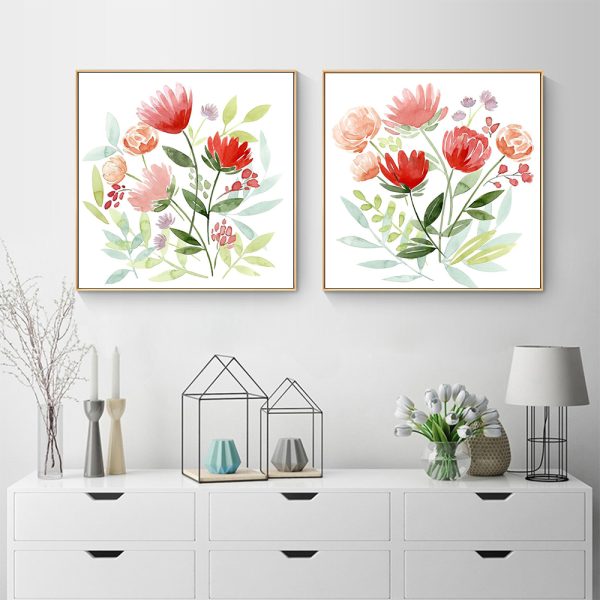 Wall Art - Florals (2 sets)- Canvas Prints-Poster Prints