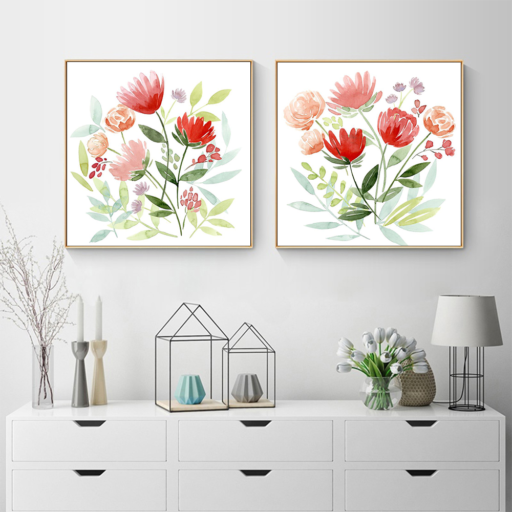 Wall Art - Florals (2 sets)- Canvas Prints-Poster Prints - Art Prints ...