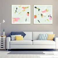 Wall Art - Olive Scatter (2 sets)- Canvas Prints-Poster Prints - Image 3