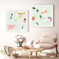 Wall Art - Olive Scatter (2 sets)- Canvas Prints-Poster Prints