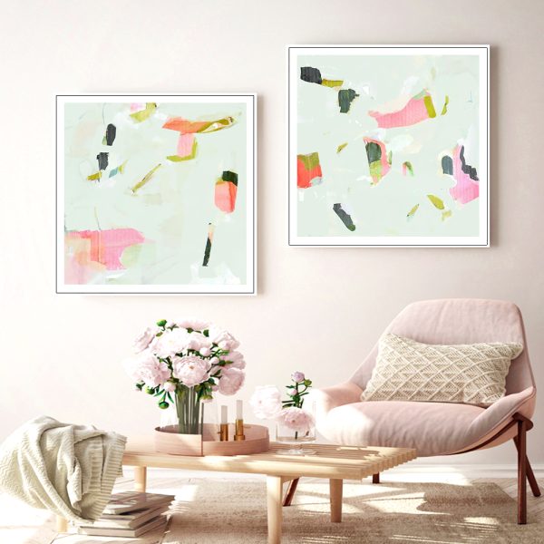 Wall Art - Olive Scatter (2 sets)- Canvas Prints-Poster Prints