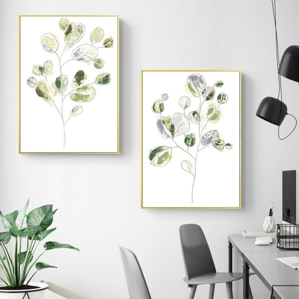 Wall art - Plant leaves (2 sets)- Canvas Prints- Poster Prints - Image 3
