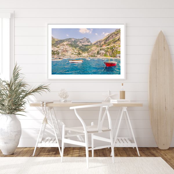 Wall Art - Positano Boats - Canvas Prints-Poster Prints