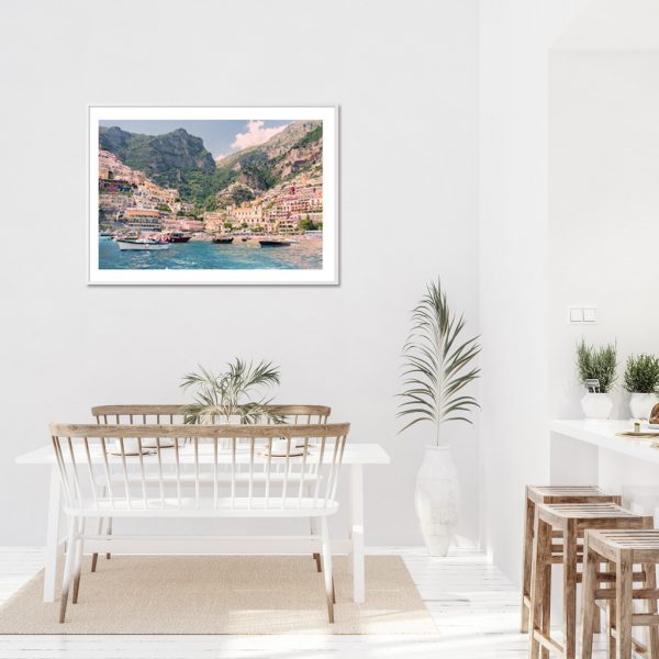 Wall Art - Italia Positano Harbor - Canvas Prints-Poster Prints