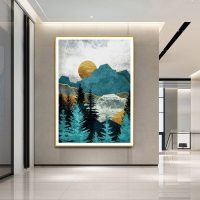 Wall Art - Blue Mountain Forest - Canvas Prints-Poster Prints - Image 3