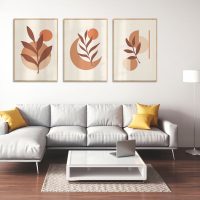 Wall Art - Boho Leaves (3 sets) - Canvas Prints-Poster Prints