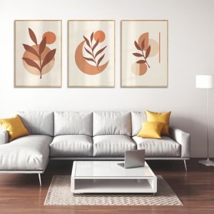 Wall Art - Boho Leaves (3 sets) - Canvas Prints-Poster Prints