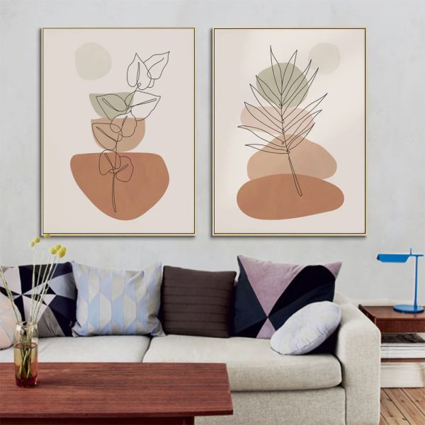 Wall art - Botanical Flowers (2 sets)- Canvas Prints- Poster Prints - Image 2