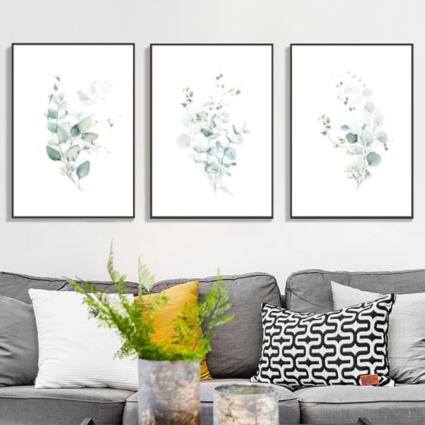 Wall Art - Botanical Leaves (3 sets) - Canvas Prints-Poster Prints - Image 2