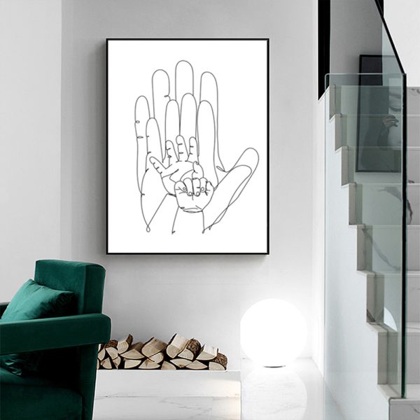 Wall Art - Family Hands - Canvas Prints-Poster Prints - Image 3