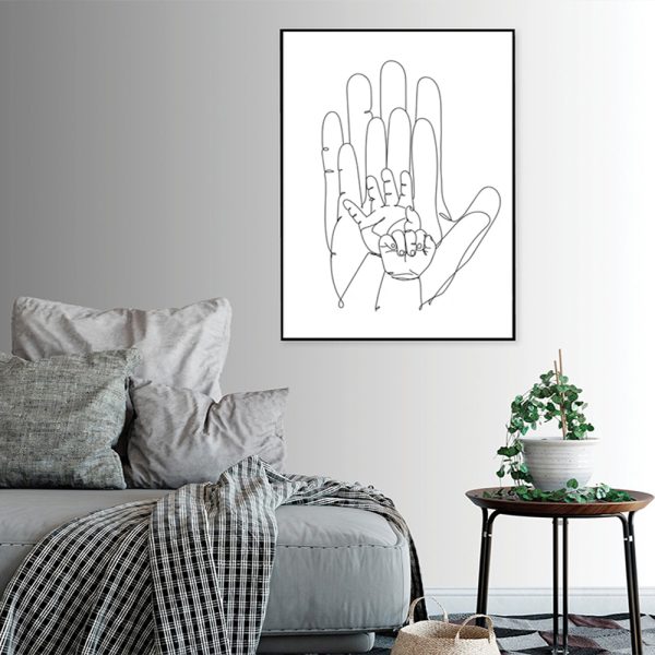 Wall Art - Family Hands - Canvas Prints-Poster Prints