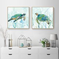 Wall Art - Turtles (2 sets)- Canvas Prints-Poster Prints