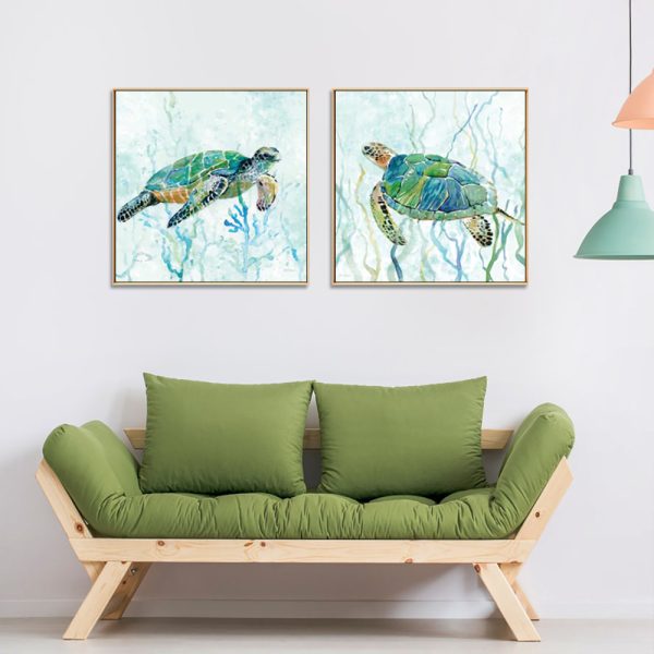 Wall Art - Turtles (2 sets)- Canvas Prints-Poster Prints - Image 3