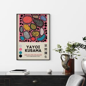 Wall Art - Yayoi Kusama Exhibition II - Canvas Prints-Poster Prints