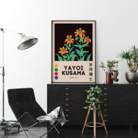 Wall Art - Yayoi Kusama Flower - Canvas Prints-Poster Prints