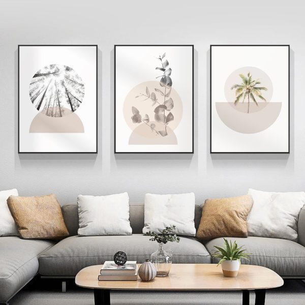 Wall Art - Abstract Minimalist Boho (3 Sets) - Poster Prints -Canvas Prints - Image 2