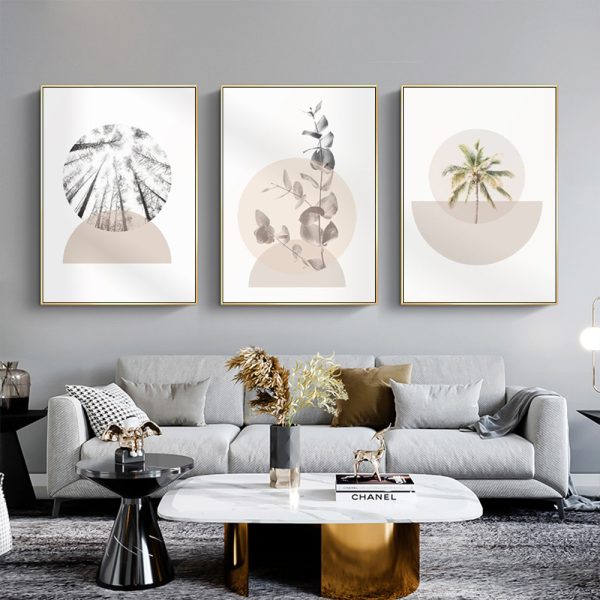 Wall Art - Abstract Minimalist Boho (3 Sets) - Poster Prints -Canvas Prints - Image 3