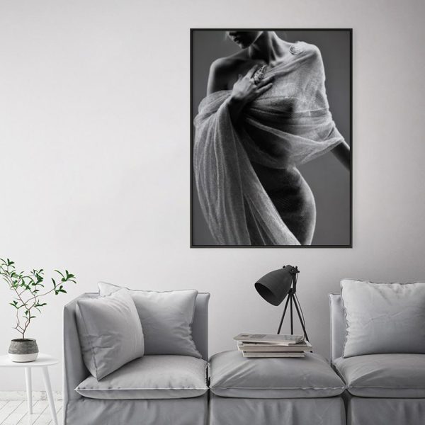Wall Art - Beautiful Naked Woman - Canvas Prints-Poster Prints