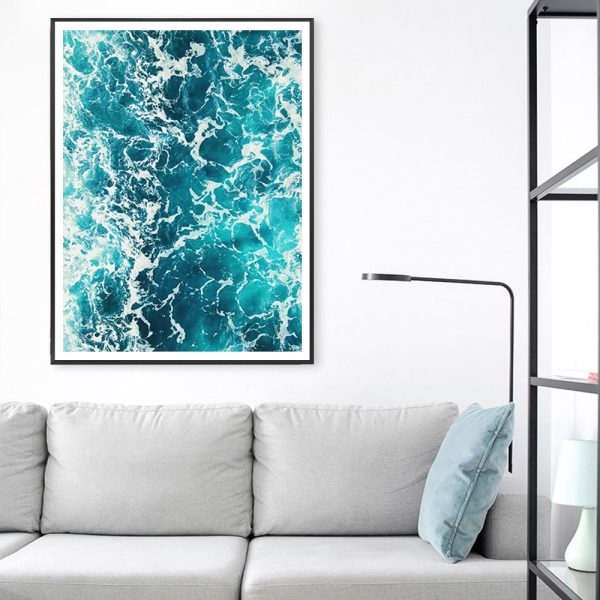 Wall Art - Blue Ocean - Canvas Prints-Poster Prints - Image 2