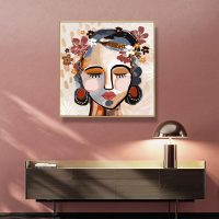 Wall Art - Ocher Lia Girl - Canvas Prints-Poster Prints
