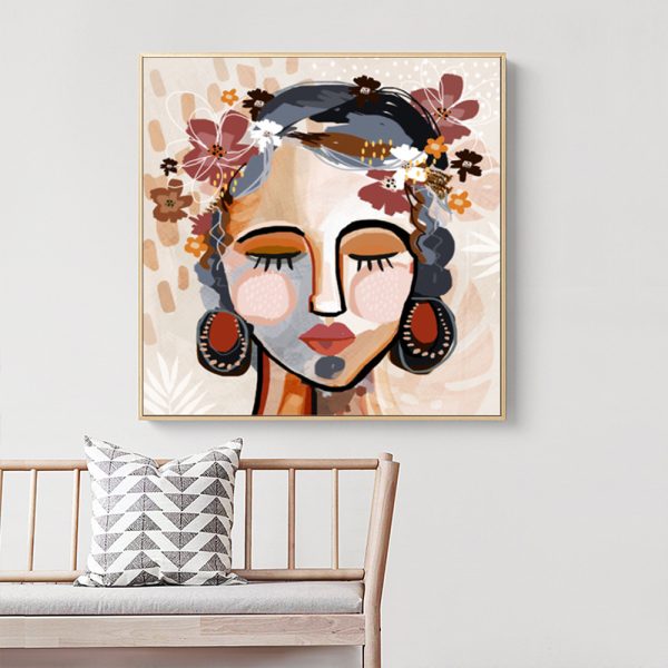 Wall Art - Ocher Lia Girl - Canvas Prints-Poster Prints - Image 2