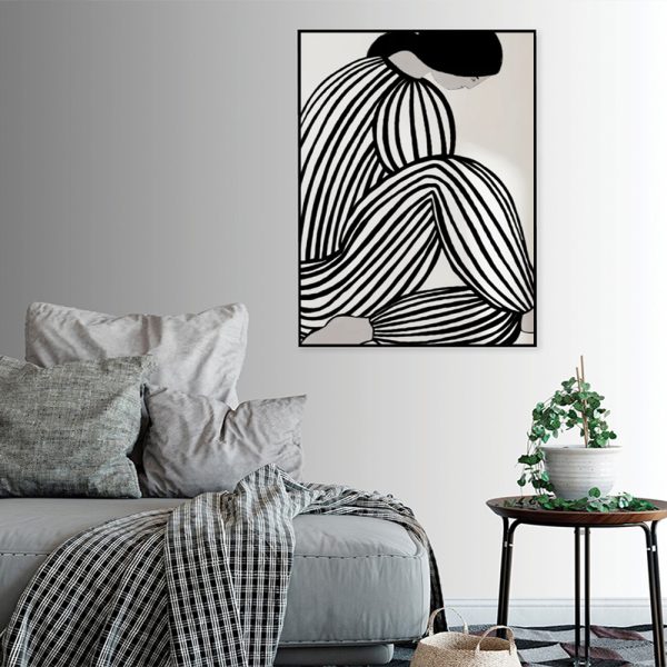 Wall Art - Mid Century Figure - Canvas Prints-Poster Prints - Image 2