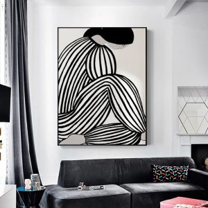 Wall Art - Mid Century Figure - Canvas Prints-Poster Prints