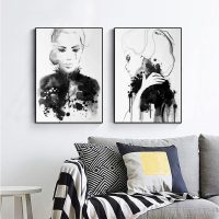 Wall art - Watercolor Sketch (2 sets)- Canvas Prints- Poster Prints