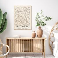 Wall Art - William Morris Neutral - Canvas Prints-Poster Prints