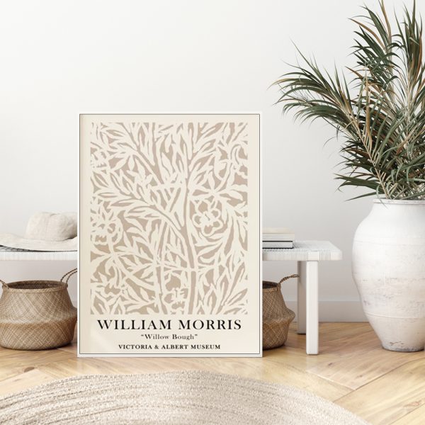 Wall Art - William Morris Neutral - Canvas Prints-Poster Prints - Image 3